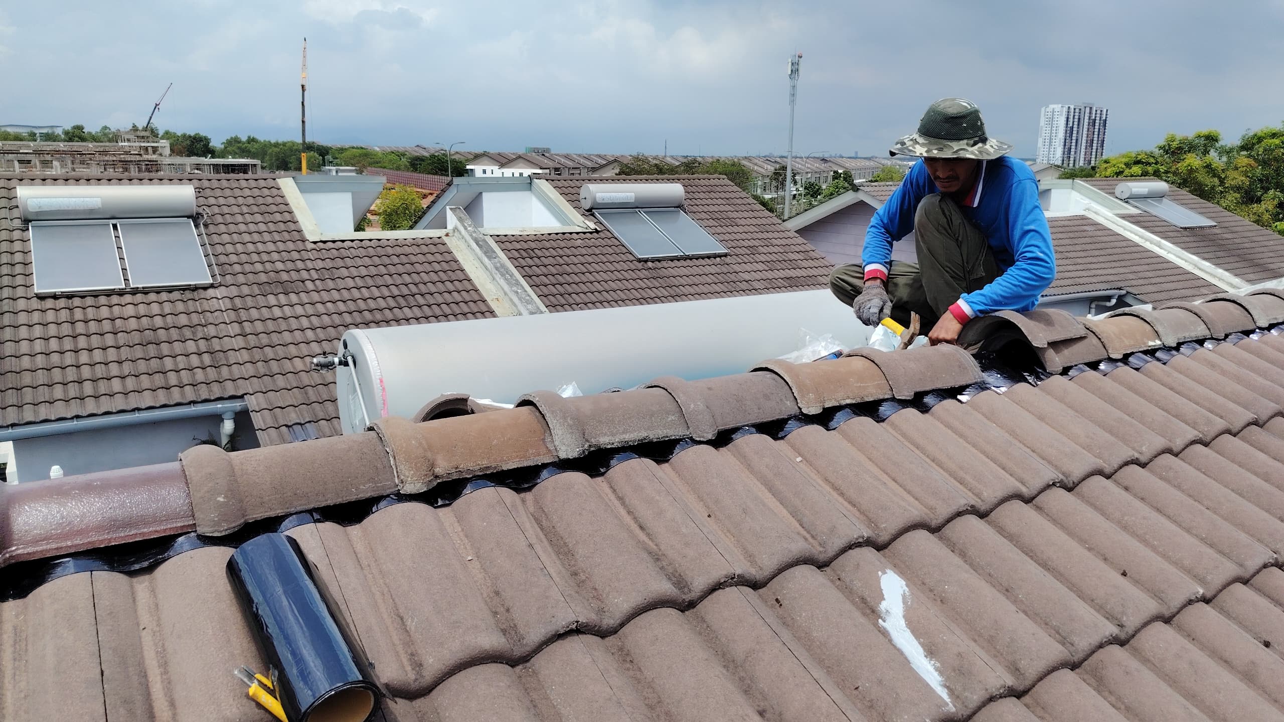 Roof repair project 1